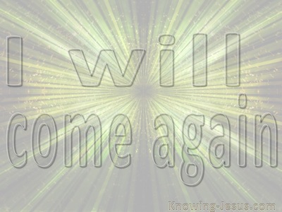 John 14:3 I Will Come Again (beige)